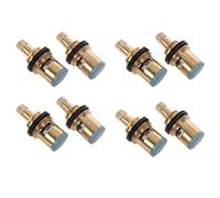 Aundhegrtt 8 Piezas 1/2 Pulgada 20 Dientes Cartucho de Grifo de CeráMica Disco VáLvula de Cuarto de Vuelta Reemplazo Caliente FríO