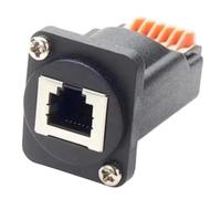 Aundhegrtt Adaptador de Bloque de Terminal de 6 Pines Hembra para Montaje en Panel RJ12 6P6C