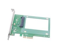 Aundhegrtt Adaptador PCIE A U.2 Tarjeta de Expansión PCI Express 3.0 X4 A U.2 NVME SFF-8639 SSD de 2.5 Pulgadas Convertidor Riser 32GT/S para PC