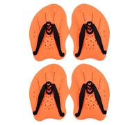 Aundhegrtt Aletas de Entrenamiento para Natación Tamaño L con Correas de Silicona Ajustables, Aletas de Rana para Nadadores en Color Naranja.