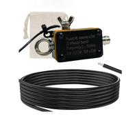 Aundhegrtt Antena HF Pocket A25 1-30Mhz Antena de Corta de Alta Frecuencia de Banda Antena Alimentada por Terminal de Media