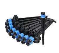 Aundhegrtt Aspersor de Riego por Stake con Boquilla Rotativa de 360 Grados para Plantas, Gotero de 1/4" para Manguera de Riego.