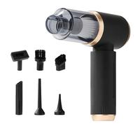 Aundhegrtt Aspiradora Inalámbrica para Coche con Potente Succión, Soplador/Extractor de Polvo 4 en 1, Ahorro de Energía con IA, Recargable por USB, Compacta para Coche