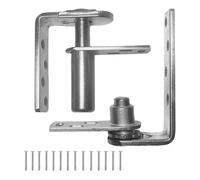 Aundhegrtt Bisagras de Automático para Puertas de Salón, Acero Inoxidable 304, Bisagras de Doble con Retorno Automático para Bares y Patios, Grandes, Plateadas