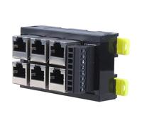 Aundhegrtt Bloque de Terminal de Puerto de Red RJ45 para Riel DIN, Montaje en Riel DIN, RS232, RS485, RS422, Puerto de Red RJ45.