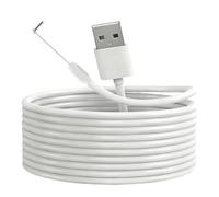 Aundhegrtt Cable de Carga USB-C para Ring Doorbell Plus/Pro 2024, 13 Pies, Instalación Sin Taladro, Ángulo de 90 Grados