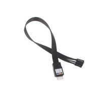 Aundhegrtt Cable de Extensión de 30 cm para Conector de 9 Pines de Placa Base, Interruptor de Disco Duro, LED/PLED/Reset SW/Power SW A Conector de 9 Pines F-Panel, A Prueba de Errores.