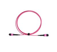 Aundhegrtt Cable de Parcheo de Fibra MPO A MPO, Cable de Parcheo de Fibra MPO A MPO OM4, 12 Fibras Hembra, 40G/100G/200G/400G, Cable Troncal Multimodo Estándar OM4 50/125, Pérdida 2CM.