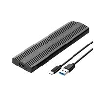 Aundhegrtt Caja de Disco Duro Móvil de Estado Sólido M.2, Metal, Disipación de, Interfaz Externa Tipo C, Protocolo Dual SATA/NVMe A.