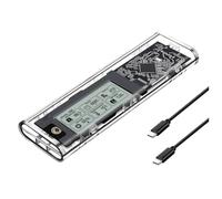 Aundhegrtt Caja de Enclosure para SSD M.2 SATA NVME Detección Inteligente de Salud Digital Caja de Disco Duro USB 3.2 Tipo-C