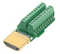 Aundhegrtt Conector de Placa de Distribución de Enchufe Macho Displayport, Placa de Terminal Sin Soldadura.