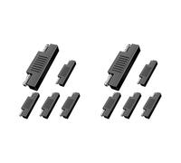 Aundhegrtt Conector SAE Adaptador de Enchufe de Cable de Desconexión Rápida Inversa de Polaridad SAE una SAE para Cargador de Batería de Panel Solar, Paquete de 10