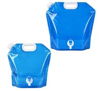 Aundhegrtt Contenedor de Agua Plegable con Grifo para Camping, Solución Portátil de Almacenamiento de Agua, 5L y 10L