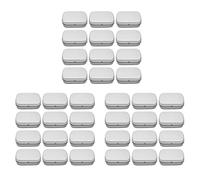 Aundhegrtt Contenedores de Metal-36 Piezas Caja de Lata de Metal Mini Contenedores de Caja Portátiles para Pin de Dibujo, Almacenamiento de Joyas con Aretes