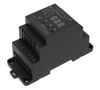 Aundhegrtt D4 4CH Voltaje Constante DC12V-48V 20.5A 4CH RDM DMX512 Decodificador Señal Regulador para Tira LED de Color Único/Doble RGB RGBW A