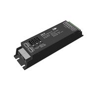 Aundhegrtt Decodificador DMX512 DC12-48V 5 Canales X 4A Decodificador Digital de Voltaje Constante de 5 Canales con Pantalla.