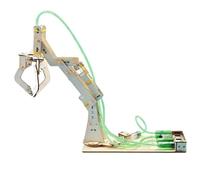 Aundhegrtt Excavadora Hidráulica de 3 Garras Excavadora Hidráulica de 3 Garras DIY Juguete Modelo de Educación Científica para Estudiantes Pequeña Producción Experimento Científico