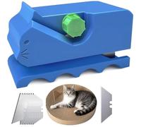 Aundhegrtt Herramienta de Rascador para Gatos DIY, Cortadora de Tiras de Cartón Portátil en 3D, Herramienta de Rascador para Gatos con Cuchillas Reemplazables.