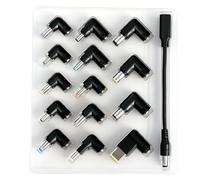 Aundhegrtt Kit Convertidor de Adaptador de Corriente Universal para Portátil 14 en 1 para Varios Conectores, Incluidos Cuadrados, Redondos y Más