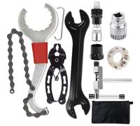 Aundhegrtt Kit de Herramientas para Bicicletas, 8 Herramientas Profesionales de Reparación de Bicicletas para Bicicleta de Montaña con Llave de Desmontaje de Cassette y Extractor de Biela