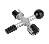 Aundhegrtt L8RC Cepillo Práctico para Baterías, Limpiador de Bornes de Batería de 4 Vías, Herramienta de Limpieza de Terminales de Batería
