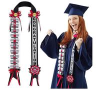 Aundhegrtt Lei de Dinero de Graduación Lei de Regalo en Efectivo de Graduación Lei de Cinta de Graduación
