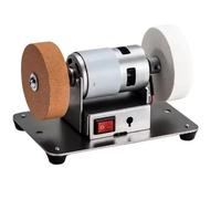 Aundhegrtt Máquina de Pulido Eléctrico, Rueda de Molienda de Escritorio Multifuncional, Adecuada para Cobre Puro, Apta para Cocina, Taller, Hogar y Uso Comercial, Enchufe de la UE.