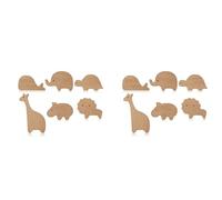 Aundhegrtt Perillas de Madera para Gabinete de Animales, Perillas Decorativas para Tocador con Tornillos, Tiradores de Tocador, Perillas de Madera de Animales del Bosque Marino, 12 Piezas