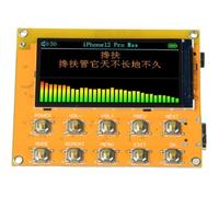 Aundhegrtt Placa Decodificadora Bluetooth MP3 Sin Pérdidas con Pantalla LCD TFT de 1,9" y Módulo Reproductor de Audio Multifrecuencia con Radio FM de 76-108 MHz