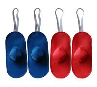 Aundhegrtt Protección para Las Patas de Gallos de Pelea, Vendajes para Patas de Gallo, 4 Piezas.