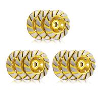 Aundhegrtt Rueda de Copa de Pulido de Diamante de Turbo de 9 Piezas Amoladora de Disco de Copa Turbo de HormigóN para de Muros y Suelos de HormigóN