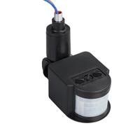 Aundhegrtt Sensor de Movimiento PIR Automático de 24V CC para Exteriores, Interruptor de Luz LED de Inundación, Detector de Infrarrojos IR de Movimiento A.