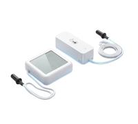 Aundhegrtt Sensor de Temperatura y Humedad Tuya Wifi con Sonda Externa y Pantalla LCD Digital. Compatible con Control por Aplicación Inteligente.