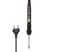 Aundhegrtt Soldador Eléctrico 80W con Pantalla Digital LCD, Punta de Soldadura con Temperatura Ajustable, Herramienta de Soldadura, Enchufe EU.