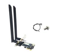 Aundhegrtt Tarjeta Adaptadora WiFi Inalámbrica PCI-e AC600 de 600 Mbps, Tarjeta de Red WiFi Bluetooth 2.4G/5G con Antena de 8 DB para Win7 8 10 11
