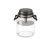 Aundhegrtt Tarro Recipiente de Almacenamiento Redondo Hermético con Asa, Contenedor de Fermentación, Elaboración de Cerveza, Cocina, Despensa, Encimera, Recipiente para Alimentos