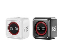 Aundhegrtt Temporizador Sensor Cube Temporizador con Control de Volumen de 3 Etapas Alerta Silenciosa Intermitente Herramienta de Gestión del Tiempo