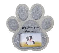 Aundhegrtt Tumba de Mascotas Soporte de Exhibición Interior y Marcadores de Tumbas Exteriores Piedras Conmemorativas para Perros Regalo de Simpatía por Pérdida de Perro