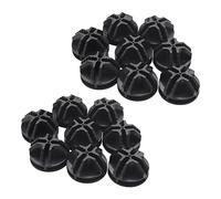 Aundhegrtt Wire Conectores Cuadrados de PlÁStico para la Unidad de EstanterÍA de Almacenamiento Cuadrado, Organizador Modular de Armarios y Rejillas de Alambre, Juego de 16 (Negro)