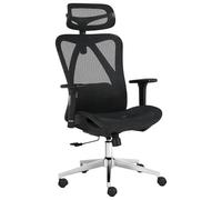 AUNEK Silla Oficina Ergonómica con Reposacabezas, Reposabrazos 3D, Soporte Lumbar, Respaldo de Malla Transpirable, Silla Giratoria con Inclinación 130° y Altura Ajustable para Oficina o Teletrabajo