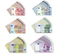 AUNGCSHE 120 PCS Billetes Juguete, Billetes Falsos 10/20/50/100/200/500 Billetes de Juguete, para Aprender, Caja Registradora Juguete, Jugar a Roles y Disfrutar del Juego