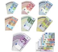 AUNGCSHE 350 PCS Billetes Juguete, Billetes Falsos 5/10/20/50/100/200/500 Billetes de Juguete, para Aprender, Caja Registradora Juguete, Jugar a Roles y Disfrutar del Juego