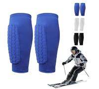 AUNGCSHE Espinilleras Futbol, XS-S-M-L-XL Espinilleras Fútbol Calcetines Elásticas, Sujeta Espinilleras Futbol, Transpirables para Juegos Fútbol Niños Niñas Adulto Mujer Hombre (Azul, S)