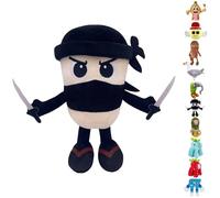 AUNGCSHE Italian Brainrot Peluche, Steal a Brainrot, Tung Tung Tung Saur, 67 Peluche Capuchino Asesino para Niños y Adultos, Coleccionabl (Capuchino Asesino)