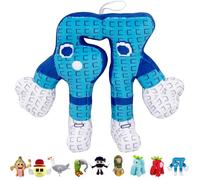 AUNGCSHE Italian Brainrot, Peluche Tralalero Tralala, Tung Tung Tung Saur, Capuchino Asesino, Ballerina Capuchina Esperar, para Niños y Adultos, Coleccionabl (Azul - 67)