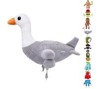 AUNGCSHE Italian Brainrot Peluche, Tung Tung Sahur, Tralalelo Tralala Peluche Brainrot Ideal para Niños y Adultos, Objeto de Colección, para Fans (blanco - Ganso)