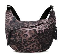 AUNGCSHE Leopard Media Luna Bandolera Mujer Leo Bolso de Hombro Ajustable Leopard Moon Bag Mujer para Mujer Viajar Trabajo Uni, Color café., 36 x 21 x 7 cm
