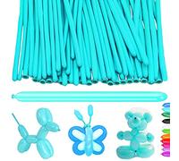 AUNGKWANG 100 Piezas Globos Largos, Azul Claro Globo Formas, Globos Mágicos, Globo Largo del Látex, para Niño Fiestas de Cumpleaños, Bodas, Aniversarios y Celebraciones