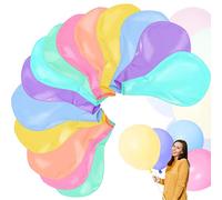 AUNGKWANG 14 Piezas Macaron Latex Balloons, 18 Pulgadas Redondo Globos Pastel, Macaron Globos de Cumpleaños, Globo Redondos Grandes, Globo Gigantes para Bodas Baby Shower Carnaval Fiestas Decoracion