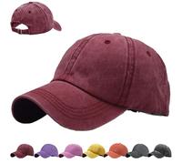 AUNGKWANG Gorra de Béisbol Lavadas Niños, 100% Cotton, Gorras de Béisbol Unisex para Adj Gorra con Visera y Cierre Ajustable, para Casuales Running Beisbols Tenis Golf, Niños y Niñas de 3-8 Años